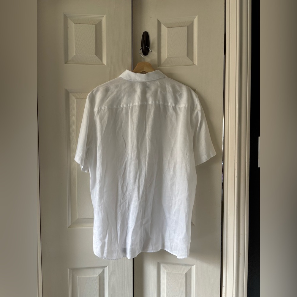 Theory Irving Short Sleeve Linen button up shirt - Picture 5 of 6